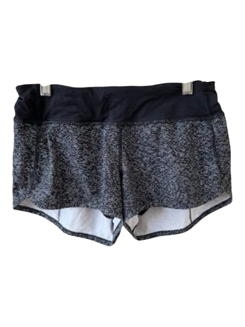 Lululemon Athletica Speed Shorts Soundwave White Black Size 4